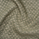 Polyester Boucle Home Decor Jacquard - Sage Plus Signs - British Imported
