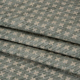 Polyester Boucle Home Decor Jacquard - Seafoam Plus Signs - British Imported