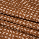 Polyester Boucle Home Decor Jacquard - Sienna Plus Signs - British Imported
