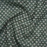 Polyester Boucle Home Decor Jacquard - Teal Plus Signs - British Imported