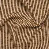 Polyester Boucle Woven - Caramel Stripes - British Imported