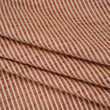 Polyester Boucle Woven - Coral Stripes - British Imported