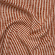 Polyester Boucle Woven - Coral Stripes - British Imported