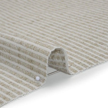 Polyester Boucle Woven - Dove Stripes - British Imported