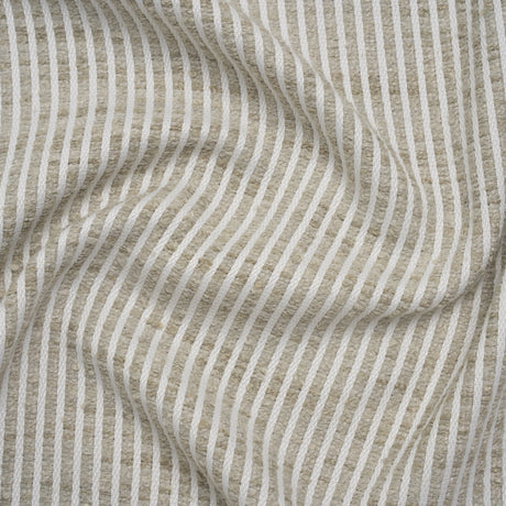 Polyester Boucle Woven - Dove Stripes - British Imported