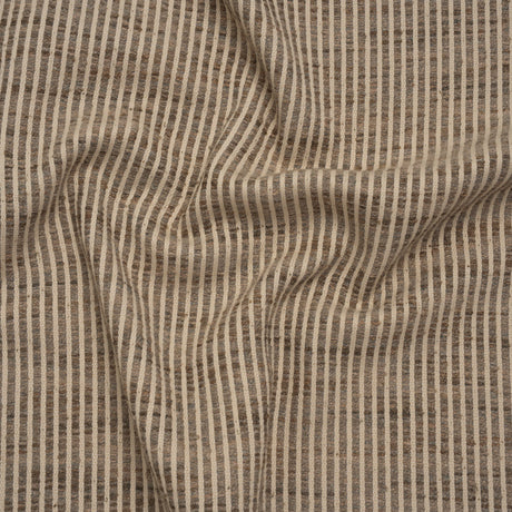 Polyester Boucle Woven - Fawn Stripes - British Imported