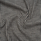Polyester Boucle Woven - Ink Stripes - British Imported