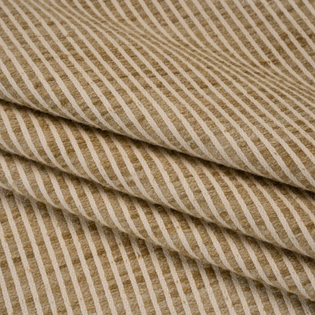 Polyester Boucle Woven - Jute Stripes - British Imported