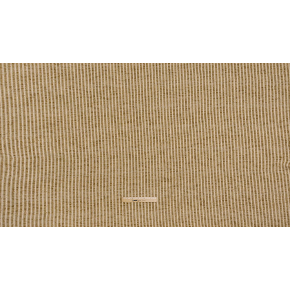 Polyester Boucle Woven - Jute Stripes - British Imported
