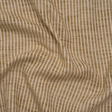 Polyester Boucle Woven - Jute Stripes - British Imported