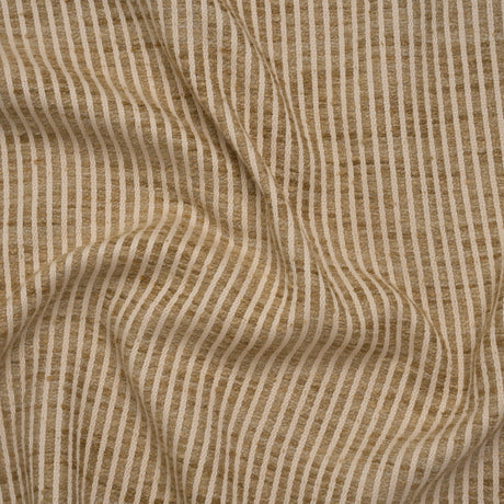 Polyester Boucle Woven - Jute Stripes - British Imported