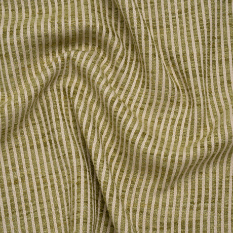Polyester Boucle Woven - Leaf Stripes - British Imported