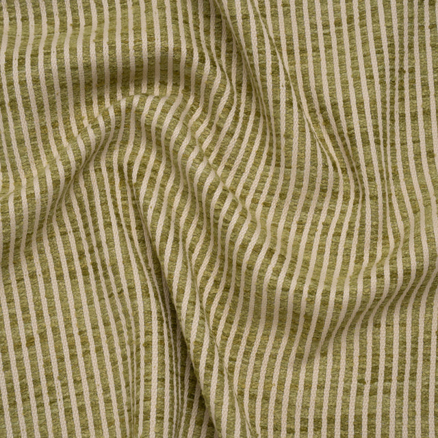 Polyester Boucle Woven - Leaf Stripes - British Imported