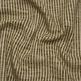 Polyester Boucle Woven - Moss Stripes - British Imported