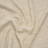 Polyester Boucle Woven - Oatmeal Stripes - British Imported