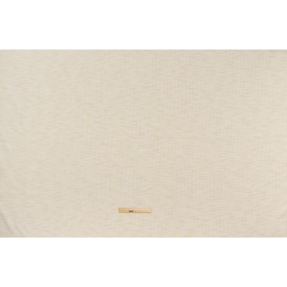 Polyester Boucle Woven - Oyster Stripes - British Imported