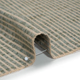 Polyester Boucle Woven - Seafoam Stripes - British Imported