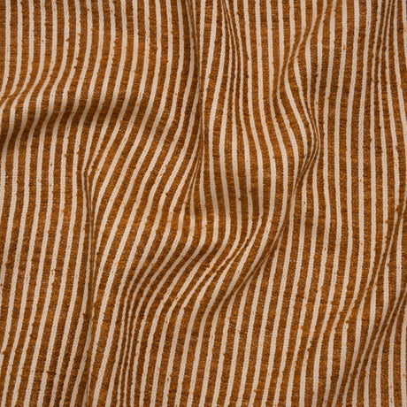 Polyester Boucle Woven - Sienna Stripes - British Imported
