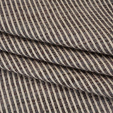 Polyester Boucle Woven - Slate Stripes - British Imported