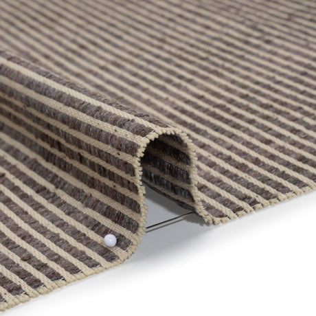 Polyester Boucle Woven - Slate Stripes - British Imported