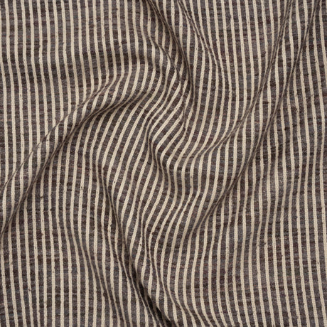 Polyester Boucle Woven - Slate Stripes - British Imported