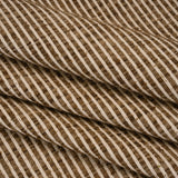 Polyester Boucle Woven - Walnut Stripes - British Imported