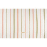 Embroidered Recycled Polyester and Cotton Woven - Blush Pink Zig Zag Ladder Stripes - British Imported