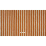 Brushed Cotton and Linen Canvas - Paprika Stripes - British Imported