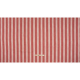 Brushed Cotton and Linen Canvas - Raspberry Stripes - British Imported