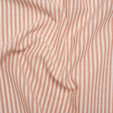 Recycled Polyester Blend Woven - Blush Pink Candy Stripes - British Imported