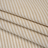 Recycled Polyester Blend Woven - Linen Candy Stripes - British Imported