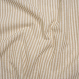 Recycled Polyester Blend Woven - Linen Candy Stripes - British Imported