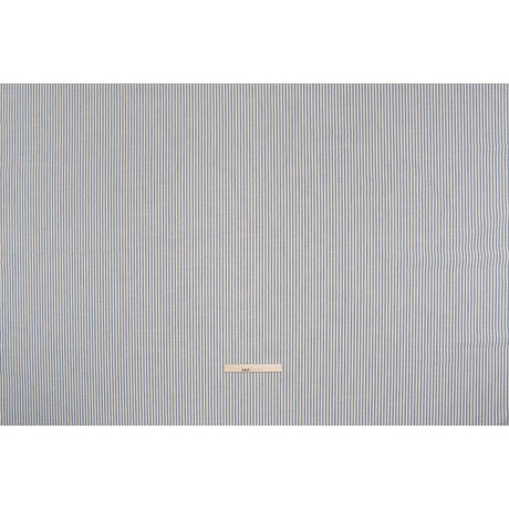 Recycled Polyester Blend Woven - Navy Candy Stripes - British Imported