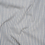 Recycled Polyester Blend Woven - Navy Candy Stripes - British Imported