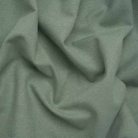 Brushed Cotton and Linen Woven - Aqua - British Imported