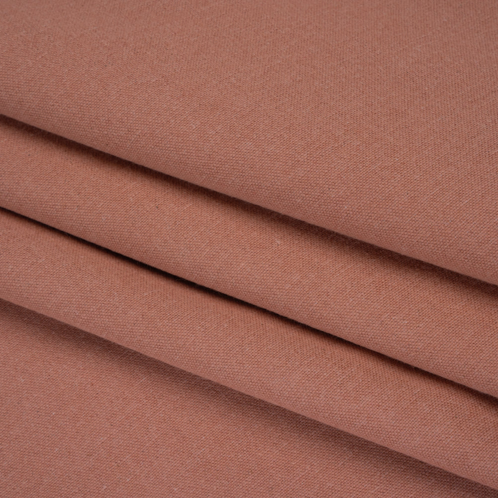 Brushed Cotton and Linen Woven - Blush - British Imported