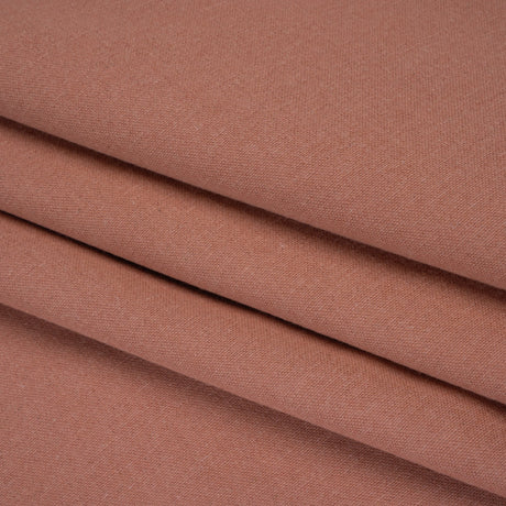 Double Wide Brushed Cotton and Linen Woven - Blush - British Imported