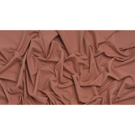 Double Wide Brushed Cotton and Linen Woven - Blush - British Imported