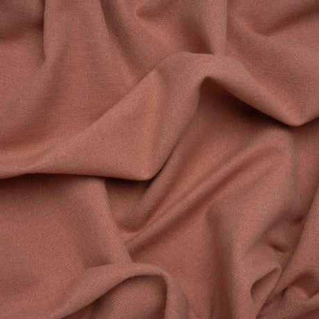 Double Wide Brushed Cotton and Linen Woven - Blush - British Imported
