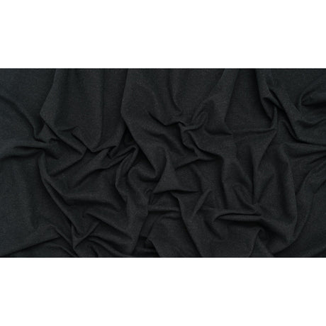 Double Wide Brushed Cotton and Linen Woven - Carbon - British Imported