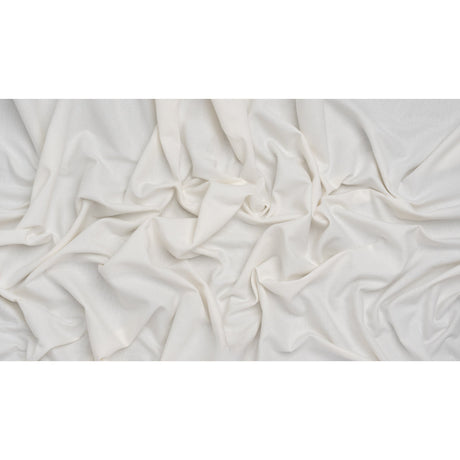 Brushed Cotton and Linen Woven - Chalk - British Imported