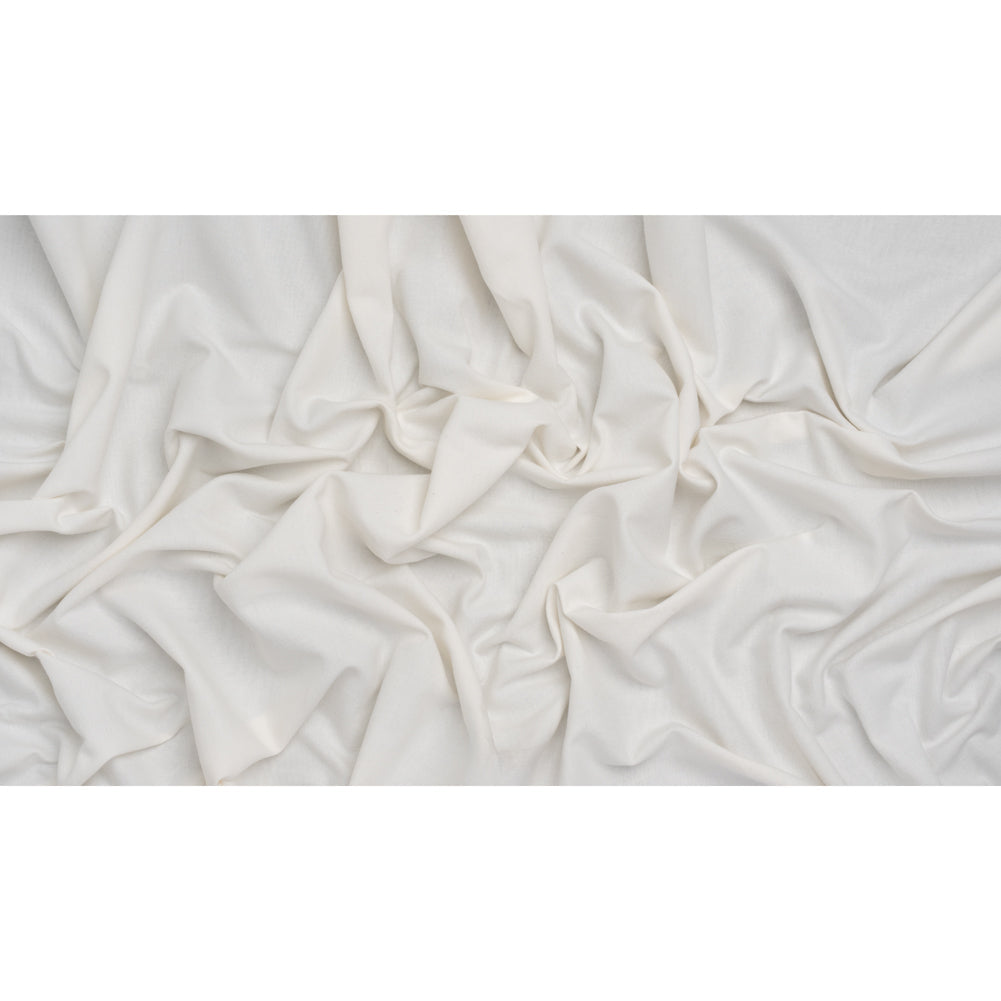 Double Wide Brushed Cotton and Linen Woven - Chalk - British Imported