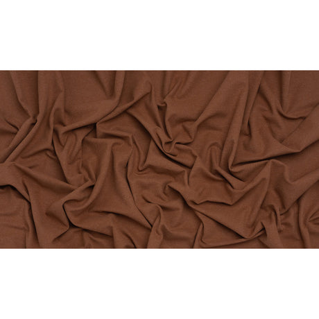 Brushed Cotton and Linen Woven - Cinnamon - British Imported