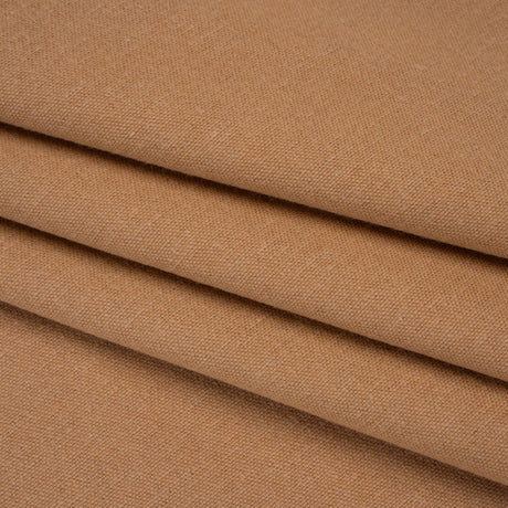Brushed Cotton and Linen Woven - Clay - British Imported