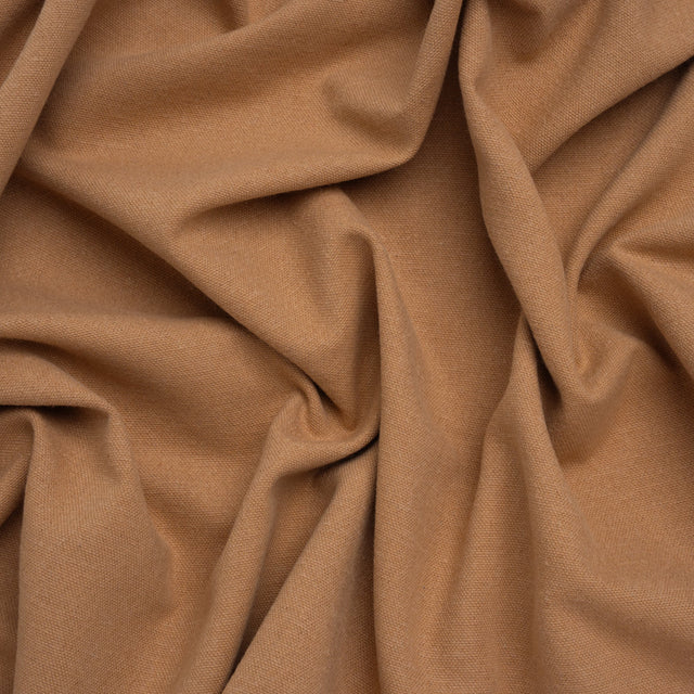 Brushed Cotton and Linen Woven - Clay - British Imported