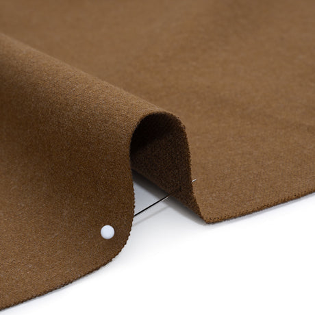 Brushed Cotton and Linen Woven - Hazelnut - British Imported