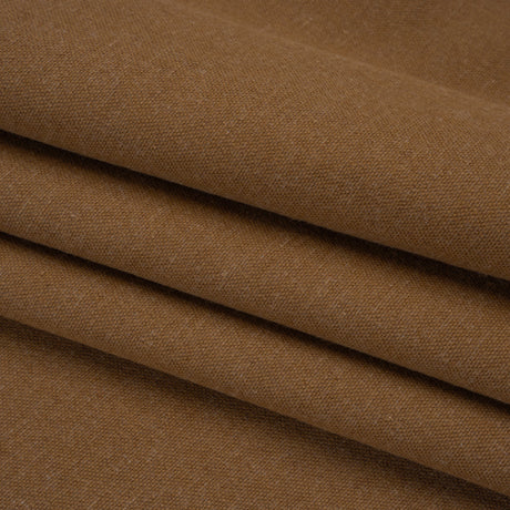 Double Wide Brushed Cotton and Linen Woven - Hazelnut - British Imported