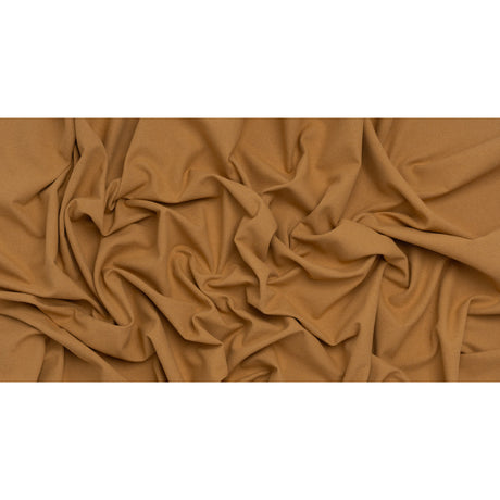 Double Wide Brushed Cotton and Linen Woven - Honey - British Imported