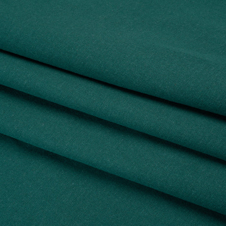 Double Wide Brushed Cotton and Linen Woven - Kingfisher - British Imported