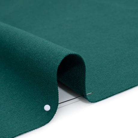 Double Wide Brushed Cotton and Linen Woven - Kingfisher - British Imported